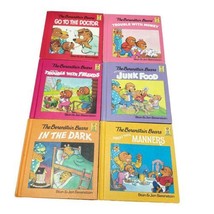 Berenstein Bears Lot 6 Books Hardcover 80s Grolier Doctor Junk Money Trouble - £71.14 GBP
