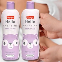 2 BOTTLES Of  fisher-price Hello Bathtime Baby Lotion 10 oz. - $15.99