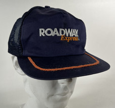 Vintage Roadway Express Inc Snapback Trucker Hat Rope Brim - £17.95 GBP