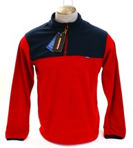 Hawke &amp; Co. Red &amp; Blue 1/4 Zip Fleece Pullover Men&#39;s NWT - £55.03 GBP
