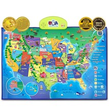 I-Poster My Usa Interactive Map - Educational Smart Talking Poster Toy For Kids  - £68.26 GBP