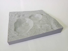 NASA 3D Topography model of SNOWMAN CRATER on the asteroid Vesta - £11.19 GBP