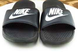 Nike Size 7 M Black Slide Synthetic Men Shoes 343880090 - £15.53 GBP