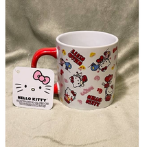 Hello Kitty Hearts &amp; Love 16oz Ceramic Coffee Mug- NEW - £13.42 GBP