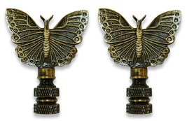 Royal Designs Monarch Butterfly Finial 2.25&quot; Lamp Finial for Lamp Shade, Polishe - $24.70+