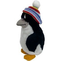 Vintage Dakin Pete the Penguin Sea World Mascot 12&quot; Plush Stuffed Animal W/ Hat - £11.41 GBP