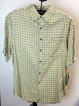 Rusty Mens Button up Short Sleeve Yellow Shirt Size Small - £6.31 GBP