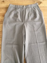 Dialogue Womens Petite 12P Gray Twinstretch Tru-Waist Pants Career Trouser QVC - £22.38 GBP