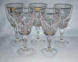 Luminarc FLAMENCO WATER GOBLET /Wine Glass- Swirl Clear 6 3/4&quot; Tall -Set... - £15.65 GBP