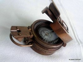 Brass Antique British Prismatic Military Vintage WW2 Mark II Pocket Compass Gift - £22.41 GBP