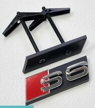 Chrome Audi S6  Front Grille Emblem Badge Sticker Logo Replacement Acces... - $15.74