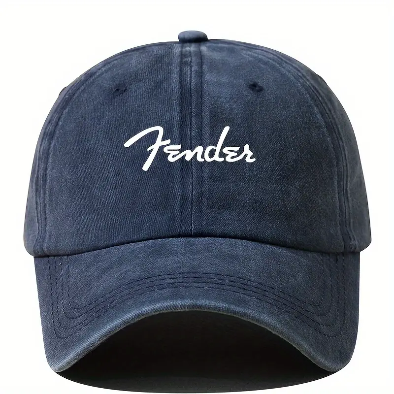 Fender retro men&#39;s cap blue adjustable back fits all - new - £7.98 GBP