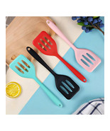 Heat Resistant Small Silicone Slotted Spatula Non Stick Kitchen Utensil - $93.57 MXN