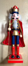 14&quot; Handmade Craft Wooden Nutcracker Soldier with Red Suit Christmas Decoration - £16.81 GBP