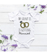 aunt is engaged, baby onesie®, toddler shirt, aunt getting married, enga... - $18.90