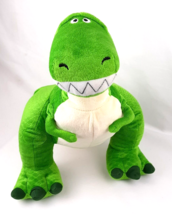 Disney Pixar Toy Story Rex Dinosaur T-Rex Plush Green Dinosaur 14&quot; EUC - £6.64 GBP