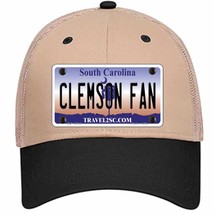 Clemson Fan Novelty Khaki Mesh License Plate Hat - £23.17 GBP