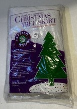 Christmas Tree Skirt With Multicolor Glitter 60” Diameter - £9.24 GBP