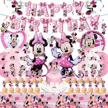 Pink Mouse Birthday Party Decorations Party Balloons Pink Mouse Party Supplies I - £28.04 GBP