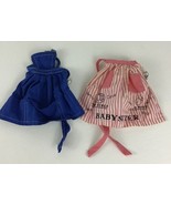 Barbie Fashion Doll Babysitter Apron What&#39;s Cookin Blue Apron Vintage 19... - £20.98 GBP