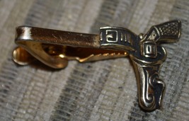 Vintage Signed Emmons Tie Clip w Gun &amp; Holster - £7.98 GBP