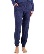 Alfani Womens Essentials Ultra Soft Knit Jogger Pajama Pants, Animal Dot... - £29.38 GBP
