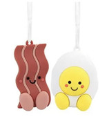 Hallmark Better Together Bacon and Eggs Magnetic Christmas Ornaments Set... - £13.36 GBP