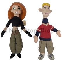 Vintage Disney Kim Possible &amp; Ron Stoppable 8.5&quot; Plush Dolls READ** - €18,40 EUR