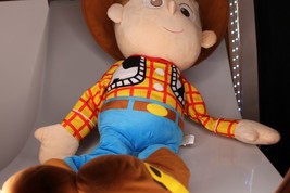 Disney Baby Large 36&quot; Sheriff Woody Plush Pixar Toy Story Doll - £38.93 GBP