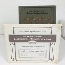 The Franklin Mint Collection Of Antique Car Coins Series 1 Solid Bronze 24-Piece - £22.60 GBP