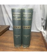 Personal Memoirs of U.S. Grant 2 volume set 1885 HC Charles L. Webster a... - $7,331.11 MXN