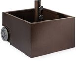 Portable Wheeled Powder Coated Steel Umbrella Base Stand / Planter Box - $197.48