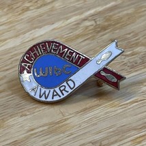 Vintage WIBC Bowling Achievement Award Ribbon Lapel Hat Pin Brooch - £8.92 GBP