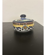 Mexican Talavera Art Pottery Bowl Trinket Dish With Lid-4”x2” - $20.30 CAD