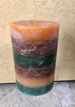 White Barn Candle Bath &amp; Body Works Pumpkin Pillar 4&quot; x 6&quot; NWT 140 hours - $15.00