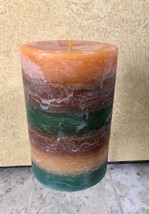 White Barn Candle Bath &amp; Body Works Pumpkin Pillar 4&quot; x 6&quot; NWT 140 hours - £11.71 GBP