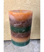 White Barn Candle Bath &amp; Body Works Pumpkin Pier 1 Pillar 4&quot; x 6&quot; NWT 24... - $25.00
