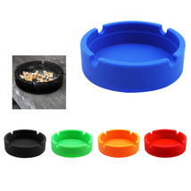 4 X Silicone Ashtray Shatterproof Bucket Holder Flexible Unbreakable - £18.93 GBP