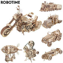 Robotime ROKR DIY 3D Wooden Puzzle Gear Model Building Kit Toys Gift for Childre - £16.45 GBP+