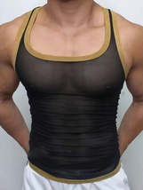Men&#39;s Contrast Trim Wide Strap Tank - $34.49