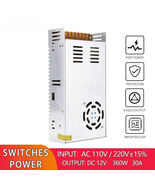 110/220V AC to DC 12V 30A 360W Converter Switch Power LED Lighting Adapt... - €34,31 EUR