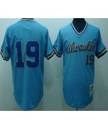 Brewers #19 Robin Yount Jersey Old Style Uniform Blue - $38.69