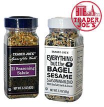 Trader Joe&#39;s Everything Bagel Sesame &amp; 21 Seasoning Salute Spices - £9.70 GBP