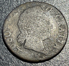 1771 France King Louis XV 1/2 Sol 6 Deniers French Revolution Era Copper Coin - £14.07 GBP