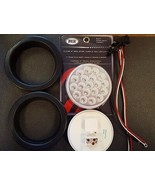 (2) 19 LED Trux 4&quot; Round Clear Lens Chrome/Mirror Back Finish Stop Tail ... - $1,142.18 MXN