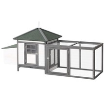 77 Wooden Chicken Coop: Hen House &amp; Ramp - $286.99