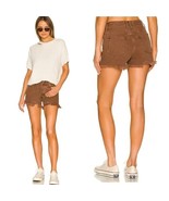Free People We The Free Brown Denim Jean Shorts High Rise Makai Cutoff S... - $32.66