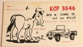 Vintage CB Ham radio Amateur Card KPC 3540 Portland Oregon - $4.94