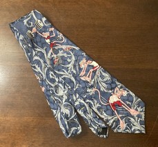 Vintage 1993 The Pink Panther Tie Gym Dandy Blue Pink - £7.57 GBP