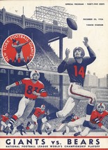 1956 NEW YORK GIANTS vs CHICAGO BEARS 8X10 PHOTO FOOTBALL NFL PICTURE - £4.66 GBP